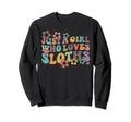 Groovy Boho Hippie Just Who Loves Sweatshirt - Minimalist Print Men Women - T-Shirt, Sweatshirt, Hoodie