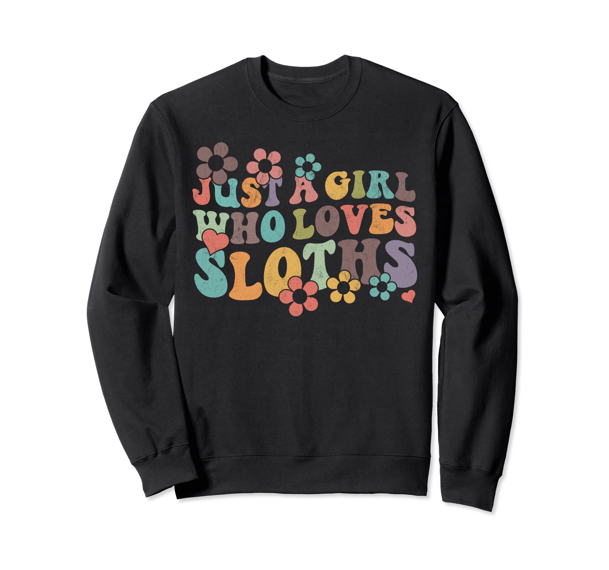 Groovy Boho Hippie Just Who Loves Sweatshirt - Minimalist Print Men Women - T-Shirt, Sweatshirt, Hoodie