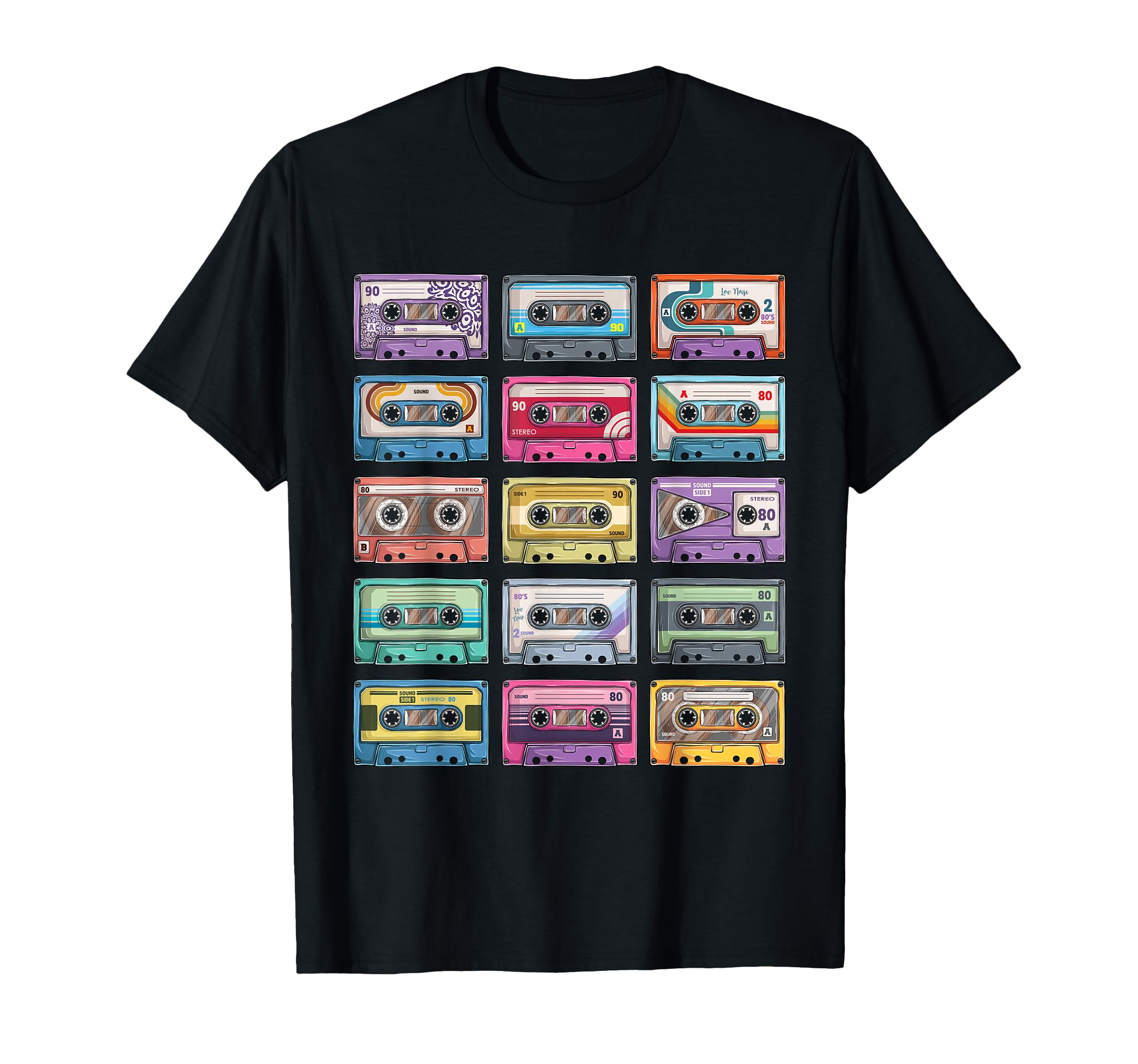 Cassette Tapes Collection 80S 90S T-Shirt - Fun Novelty Design Men Women - T-Shirt, Sweatshirt, Hoodie