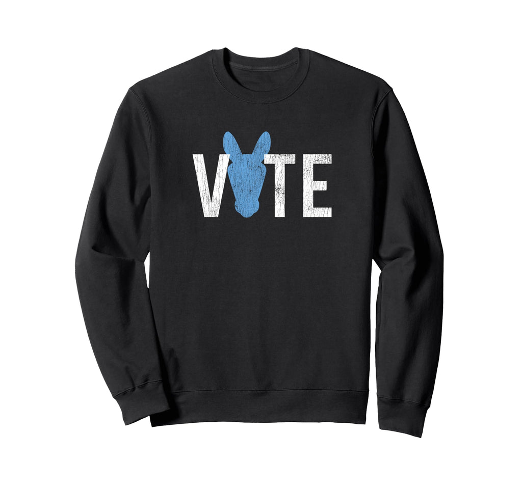 Vote Democrat Distressed 2024 Sweatshirt - Casual Everyday Wear Unisex - T-Shirt, Sweatshirt, Hoodie