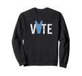 Vote Democrat Distressed 2024 Sweatshirt - Casual Everyday Wear Unisex - T-Shirt, Sweatshirt, Hoodie
