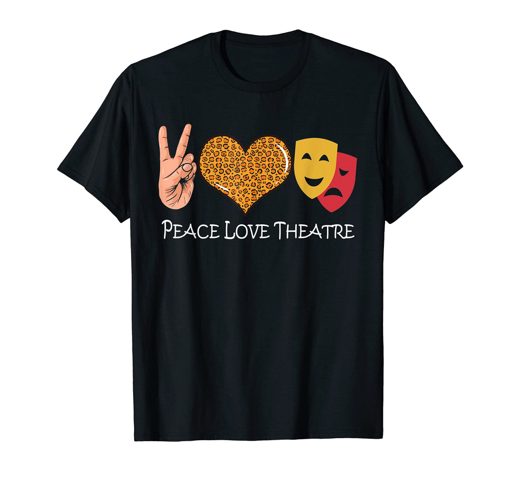 Peace Leopard Love Theatre Theater T-Shirt - Custom Art Print for Adults - T-Shirt, Sweatshirt, Hoodie