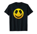 Distressed Smiling Headphones Happy Face T-Shirt - Unique Graphic Unisex - T-Shirt, Sweatshirt, Hoodie