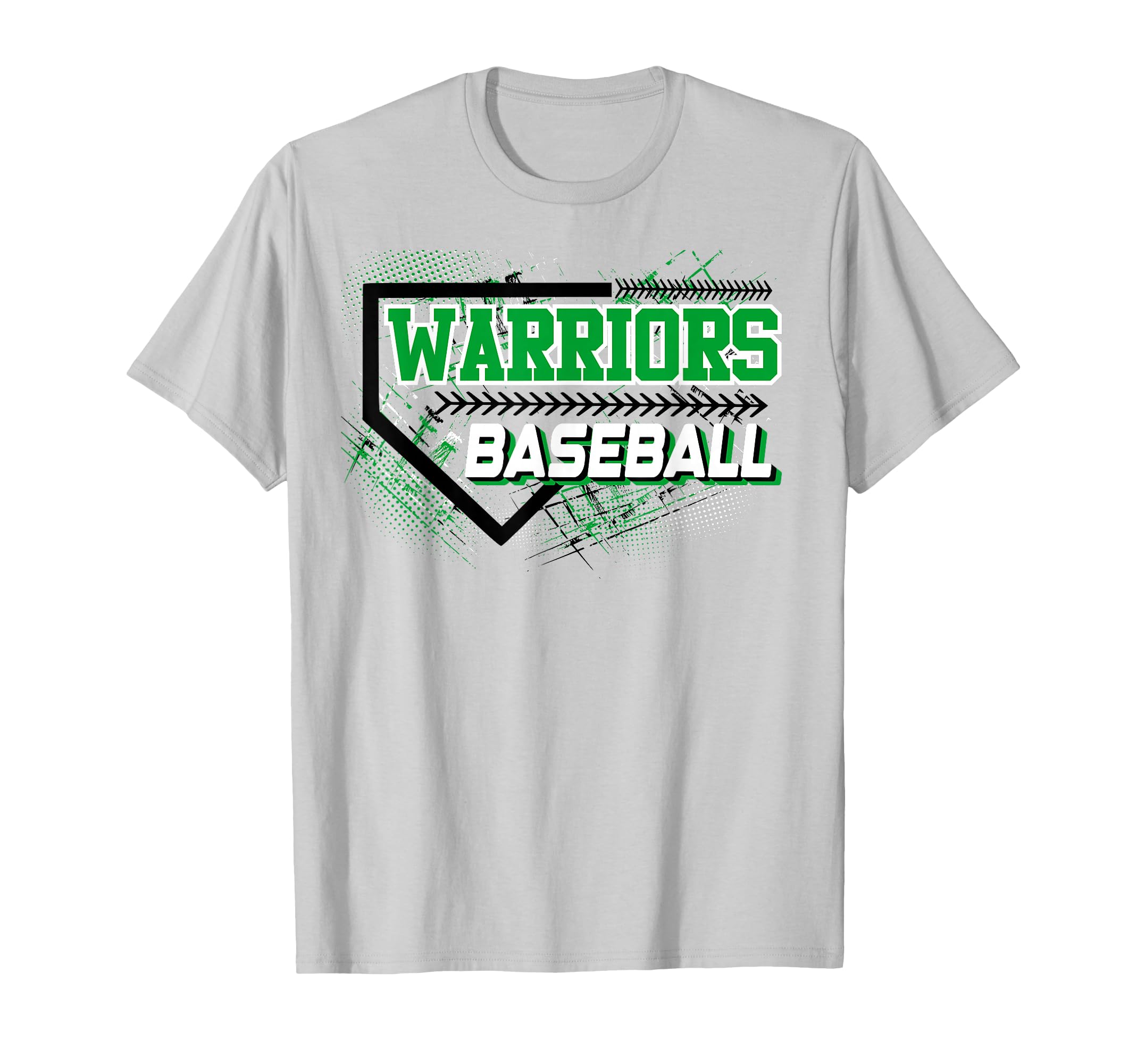 Warriors Home Plate Sports Green Warrior T-Shirt - Unique Graphic Unisex - T-Shirt, Sweatshirt, Hoodie