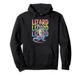 Lizard 80S Vaporwave Reptile Aesthetic Hoodie - Unique Graphic for Adults - T-Shirt, Sweatshirt, Hoodie