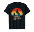 Barrel Racing Horse Riding Rodeo Sunset T-Shirt - Unique Graphic Unisex - T-Shirt, Sweatshirt, Hoodie