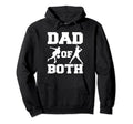 Dad Both Funny Bowling Baseball Dad Hoodie - Novelty Apparel Men Women - T-Shirt, Sweatshirt, Hoodie