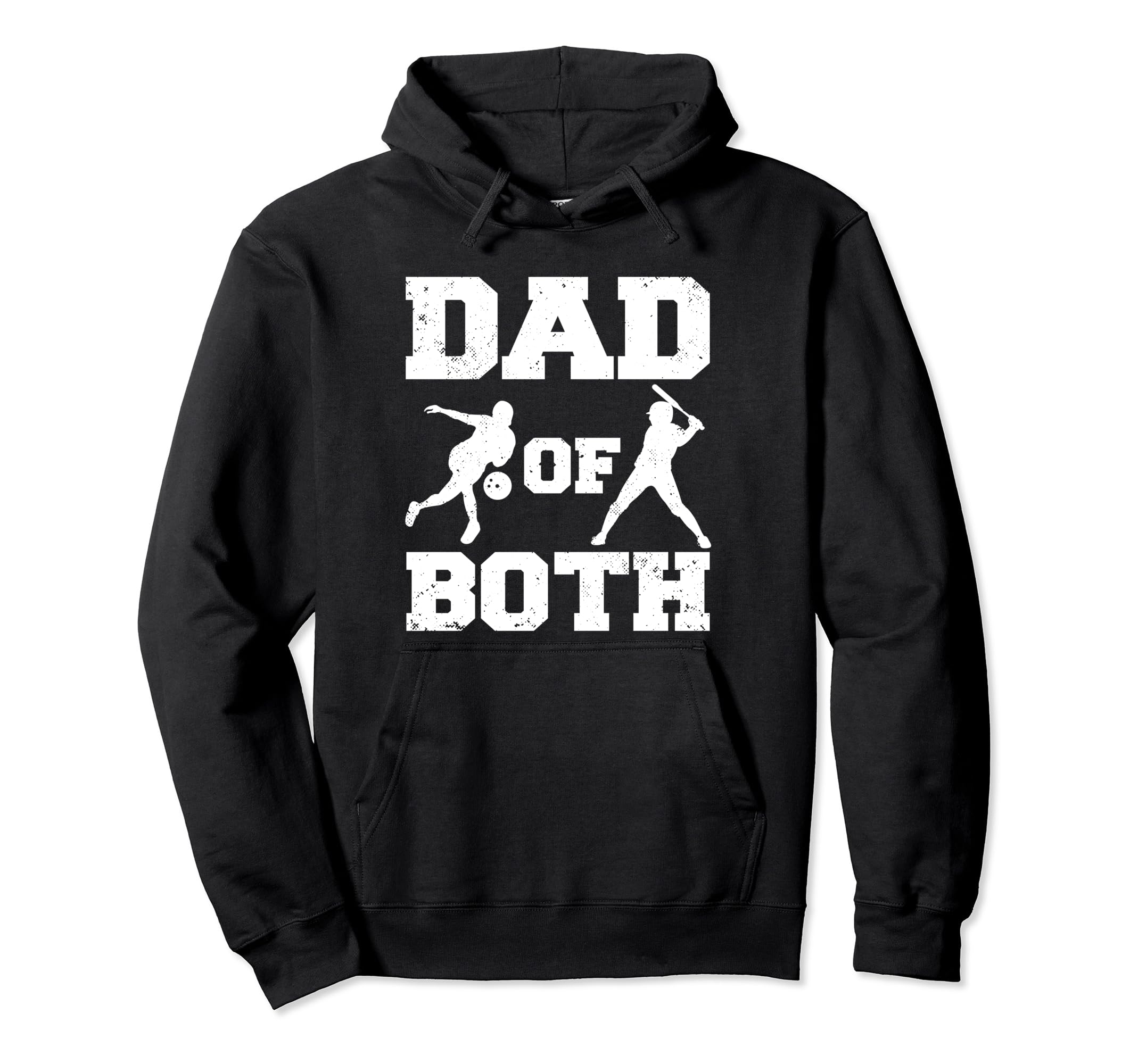 Dad Both Funny Bowling Baseball Dad Hoodie - Novelty Apparel Men Women - T-Shirt, Sweatshirt, Hoodie