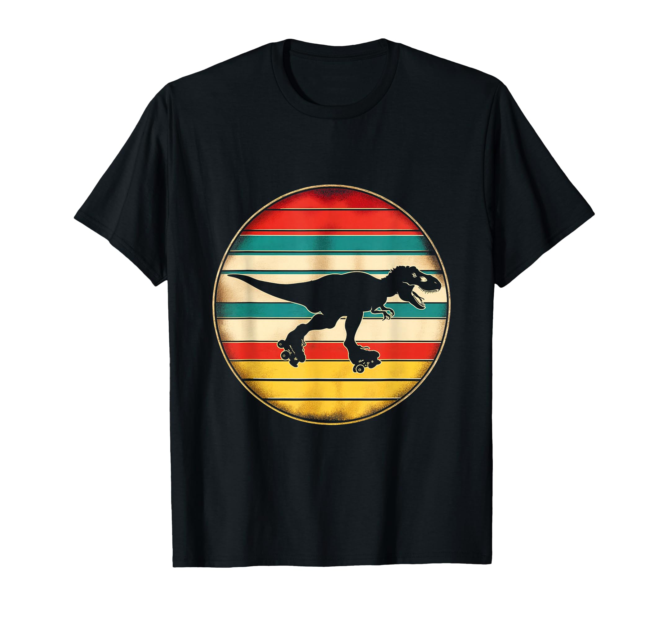 Roller Skate Dinosaur T-Shirt - Unique Graphic Men Women - T-Shirt, Sweatshirt, Hoodie