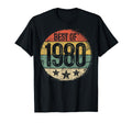 Best 1980 Sunset 46Th Birthday T-Shirt - Casual Everyday Wear for Adults - T-Shirt, Sweatshirt, Hoodie