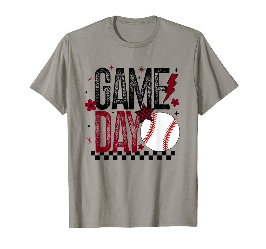 Game Day Baseball Mom Baseball Player Maroon T-Shirt - Graphic Print Unisex - T-Shirt, Sweatshirt, Hoodie