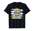 Rise And Shine 70S Sun Rainbow Boho T-Shirt - Custom Art Print for Adults - T-Shirt, Sweatshirt, Hoodie