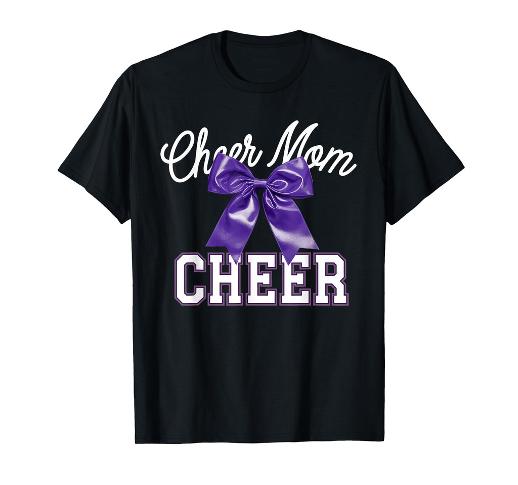 Cheer Mom Mother Bow Cheerleader Game T-Shirt - Streetwear Style Unisex - T-Shirt, Sweatshirt, Hoodie