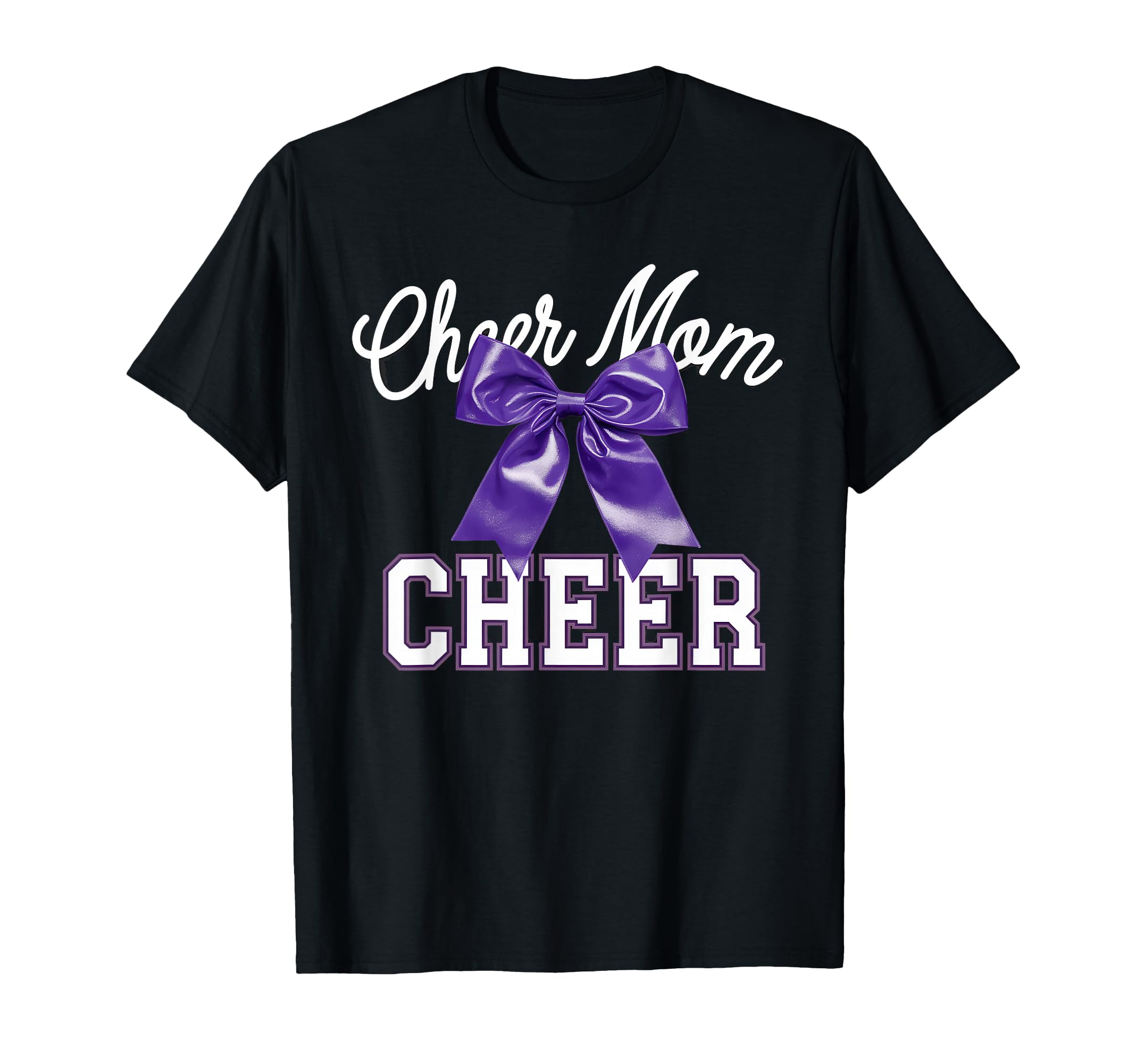 Cheer Mom Mother Bow Cheerleader Game T-Shirt - Streetwear Style Unisex - T-Shirt, Sweatshirt, Hoodie