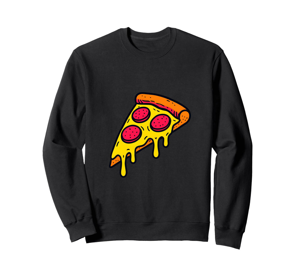 90S Pizza Slice Pepperoni Pop Art Sweatshirt - Aesthetic Graphic for Adults - T-Shirt, Sweatshirt, Hoodie