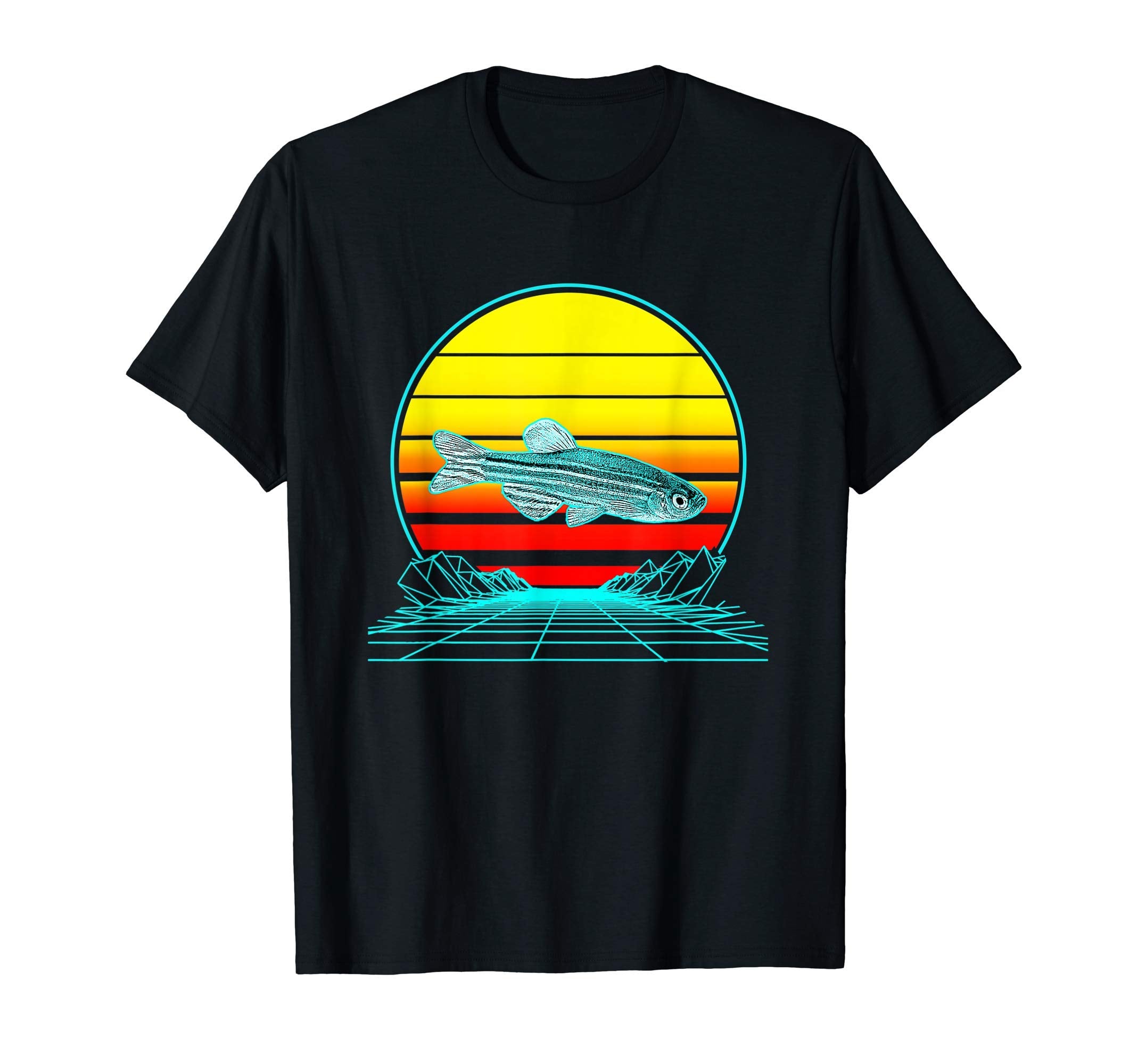 Sunset Zebrafish T-Shirt - Fun Novelty Design Unisex - T-Shirt, Sweatshirt, Hoodie