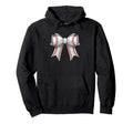 Baseball Coquette Bow White Mothers Hoodie - Fun Novelty Design for Adults - T-Shirt, Sweatshirt, Hoodie