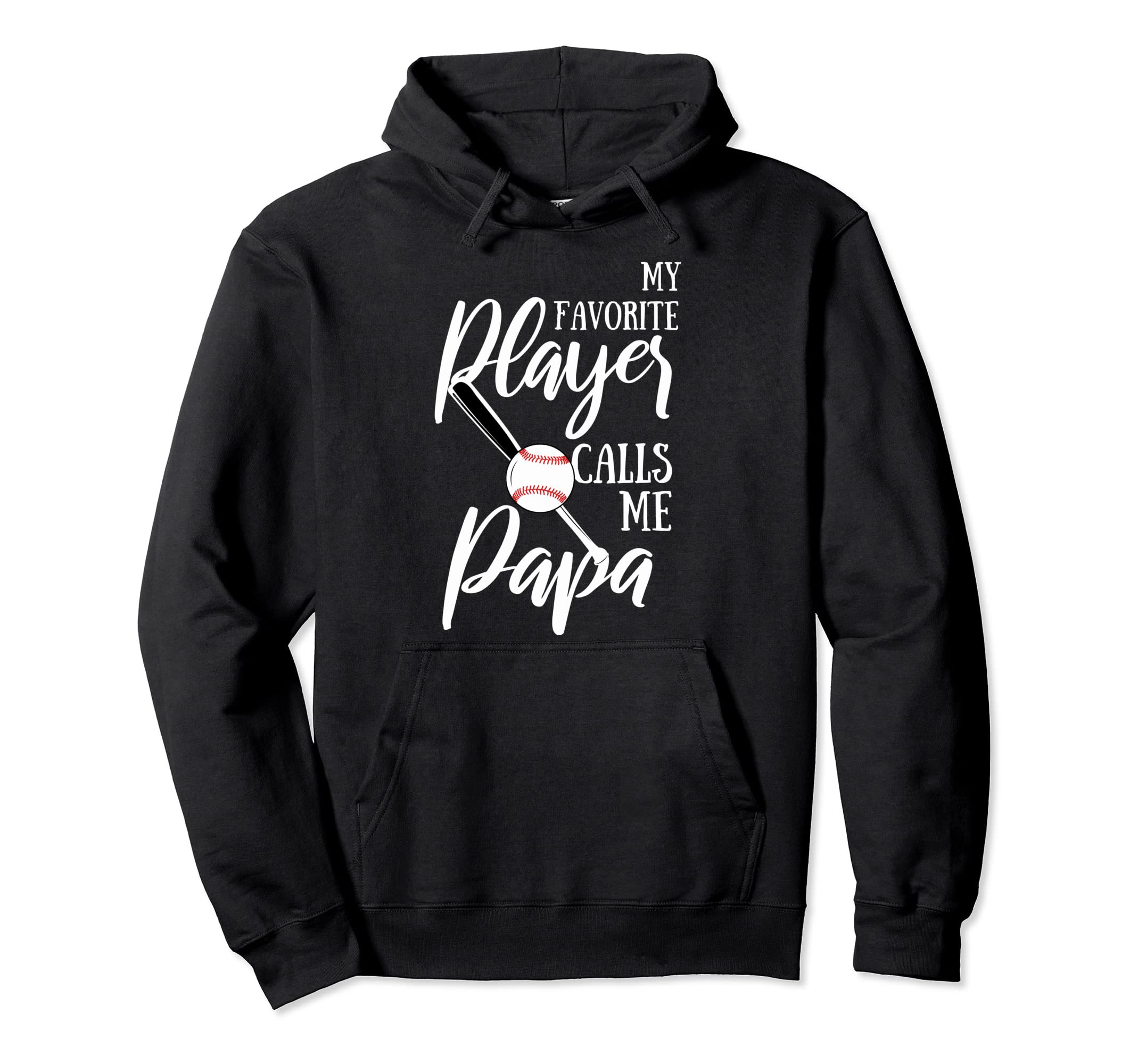 Baseball Grandpa My Favorite Player Calls Me Hoodie - Graphic Print Unisex - T-Shirt, Sweatshirt, Hoodie