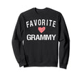 Favorite Grammy Heart Distressed Gift Sweatshirt - Minimalist Print Unisex - T-Shirt, Sweatshirt, Hoodie