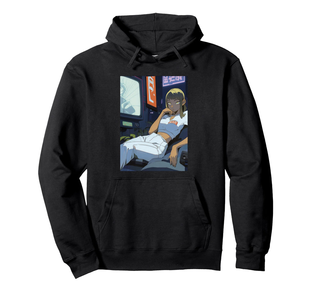 Futuristic Anime Art Japanese Anime Art Hoodie - Unique Graphic Men Women - T-Shirt, Sweatshirt, Hoodie