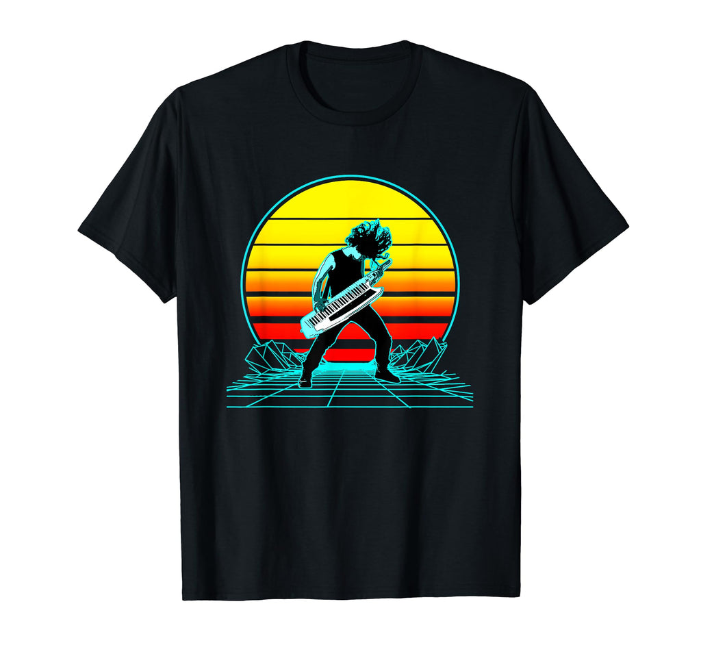 Sunset Keytar T-Shirt - Fun Novelty Design Men Women - T-Shirt, Sweatshirt, Hoodie