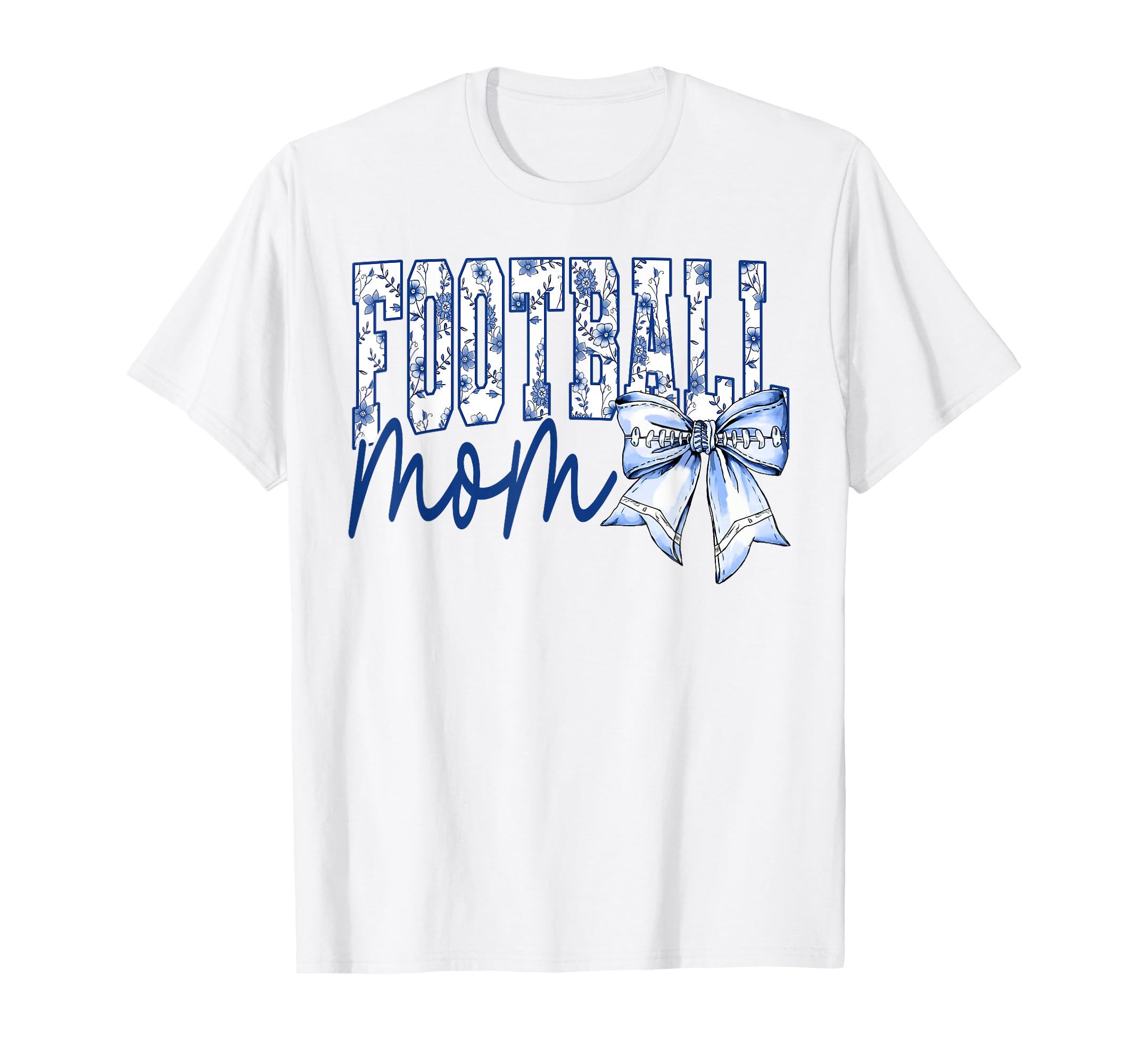 Groovy Football Mom Coquette Bow T-Shirt - Fun Novelty Design for Adults - T-Shirt, Sweatshirt, Hoodie