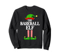 Baseball Elf Family Matching Group Sweatshirt - Minimalist Print Men Women - T-Shirt, Sweatshirt, Hoodie