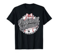 Baseball Mama Baseball Bow Baseball Mom T-Shirt - Custom Art Print Unisex - T-Shirt, Sweatshirt, Hoodie