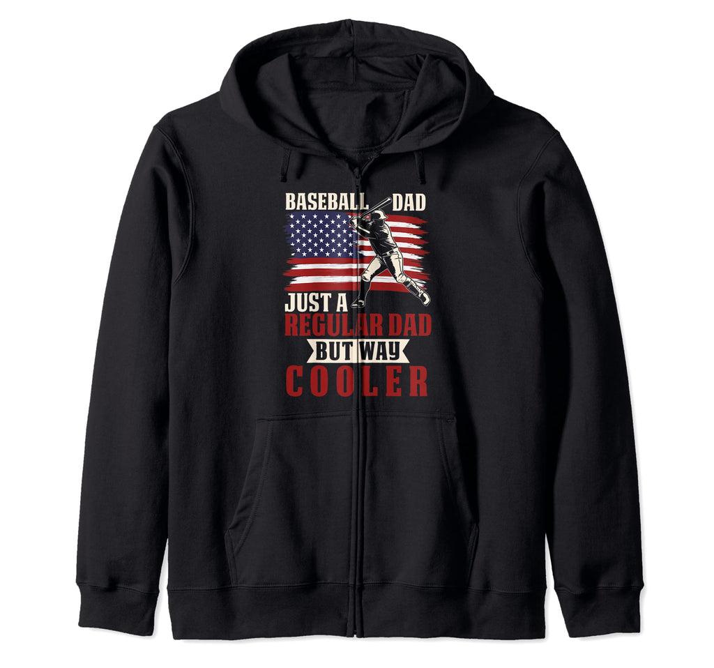Baseball Dad Funny Baseball Father Hoodie - Minimalist Print for Adults - T-Shirt, Sweatshirt, Hoodie