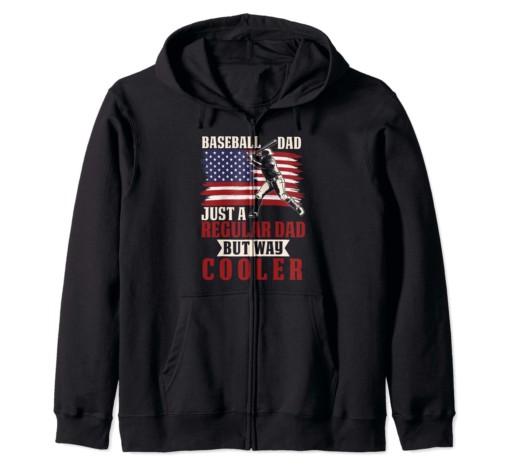 Baseball Dad Funny Baseball Father Hoodie - Minimalist Print for Adults - T-Shirt, Sweatshirt, Hoodie