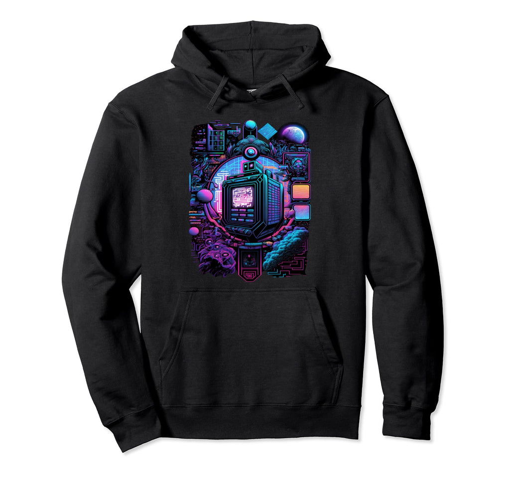 Vaporwave Aesthetic Psychedelic Hoodie - Graphic Print Men Women - T-Shirt, Sweatshirt, Hoodie