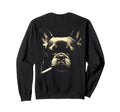 French Bulldog Smoking Cigarette Sweatshirt - Aesthetic Graphic Unisex - T-Shirt, Sweatshirt, Hoodie