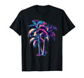 Sunset Tropical Palm Trees Vaporwave T-Shirt - Minimalist Print Unisex - T-Shirt, Sweatshirt, Hoodie