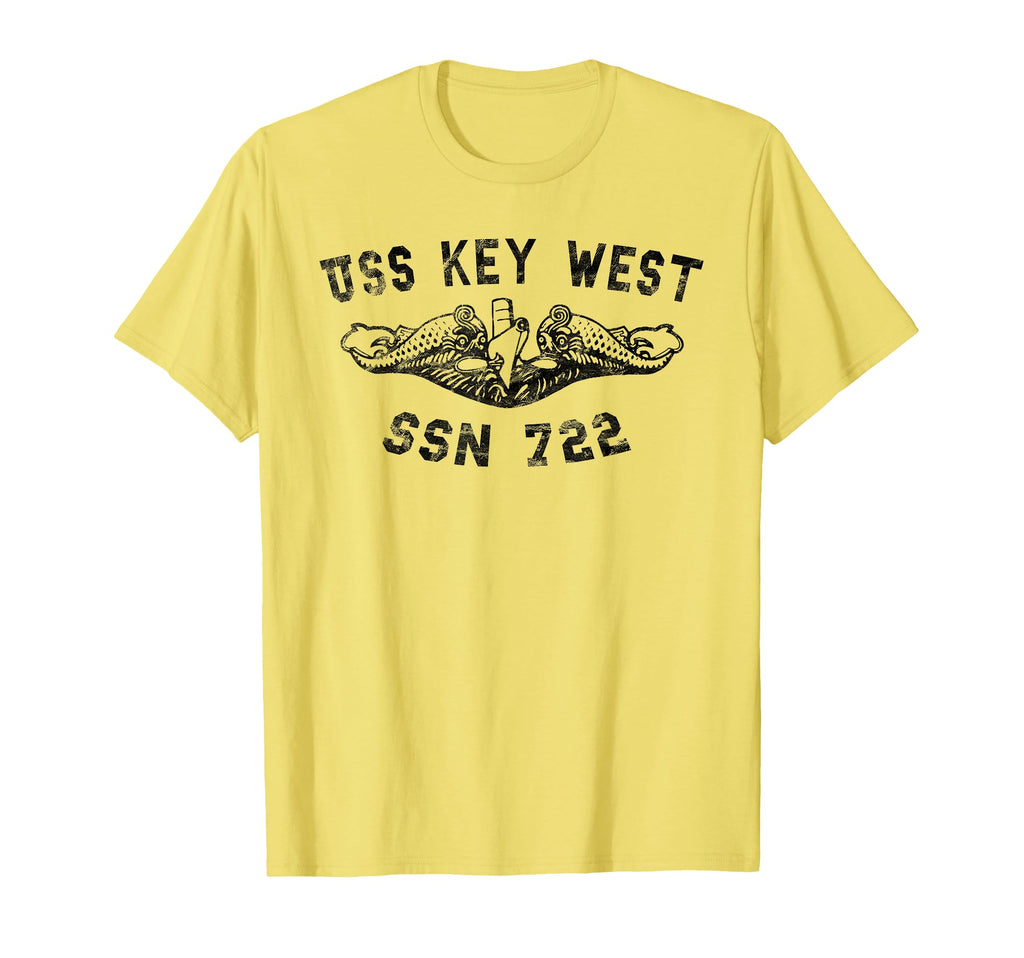 Uss Key West Ssn 722 Attack Submarine T-Shirt - Minimalist Print Men Women - T-Shirt, Sweatshirt, Hoodie