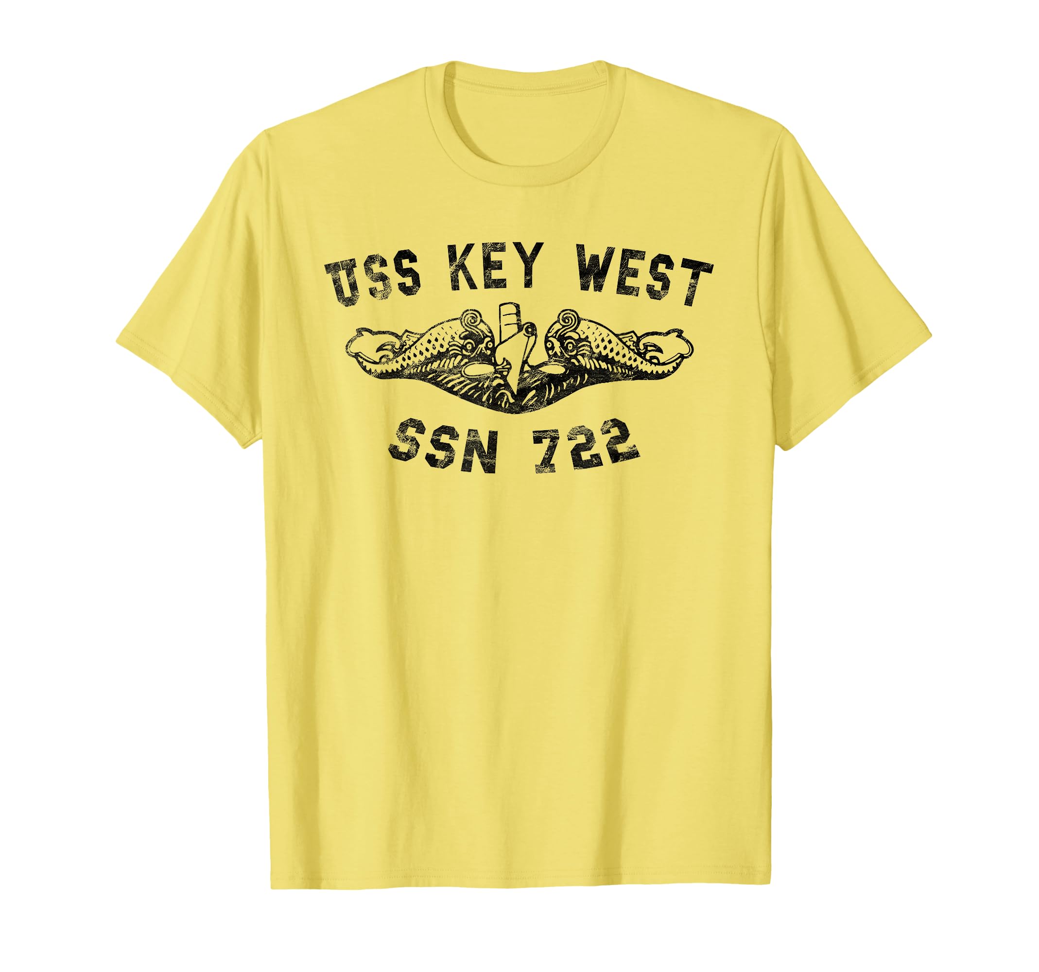 Uss Key West Ssn 722 Attack Submarine T-Shirt - Minimalist Print Men Women - T-Shirt, Sweatshirt, Hoodie