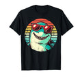 Shark Sunglasses Sunset T-Shirt - Minimalist Print for Adults - T-Shirt, Sweatshirt, Hoodie