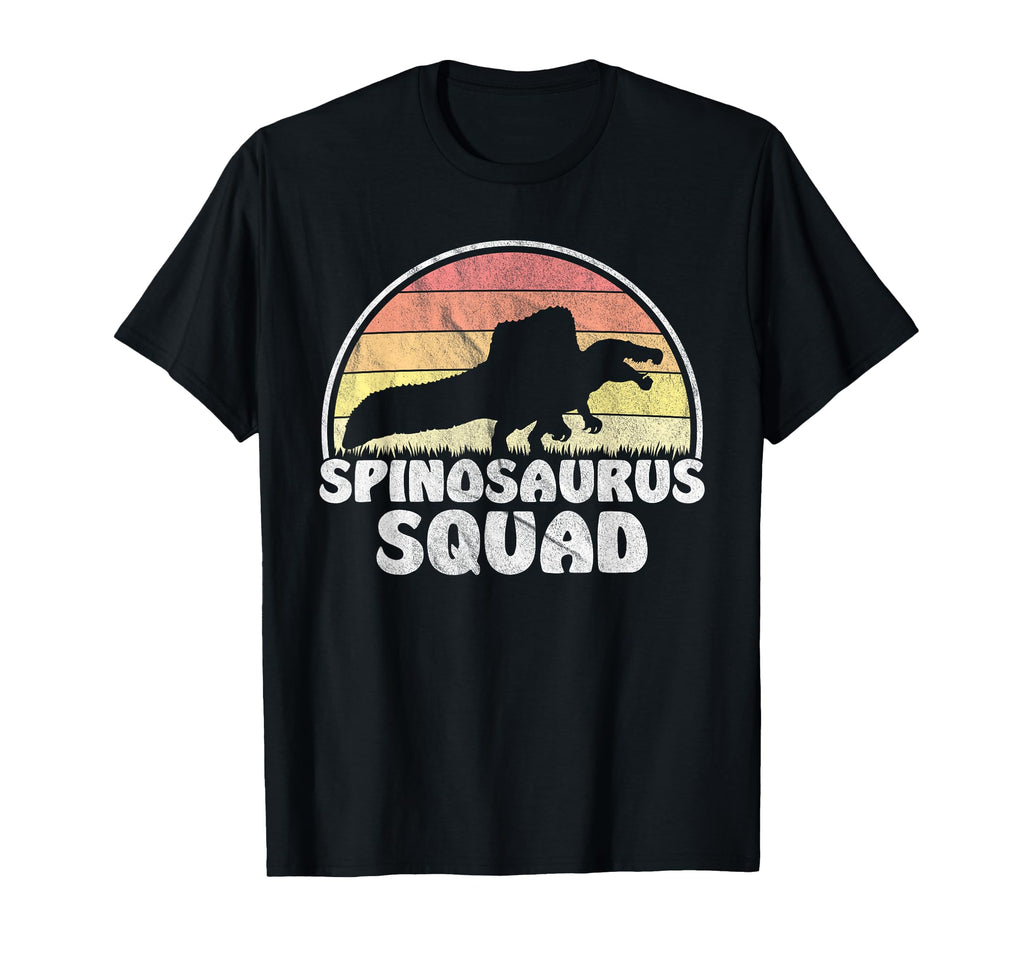 Spinosaurus Squad Sunset Dinosaur T-Shirt - Casual Everyday Wear Men Women - T-Shirt, Sweatshirt, Hoodie