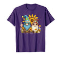 Gnome And Funny Gnome Hippie Sunflower T-Shirt - Unique Graphic Unisex - T-Shirt, Sweatshirt, Hoodie