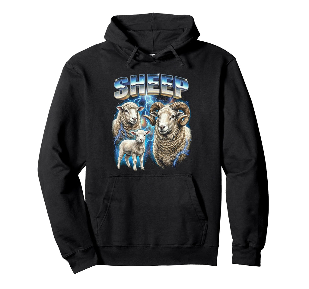 Sheep 80S Funny Sheep Lover 90S Hoodie - Novelty Apparel Unisex - T-Shirt, Sweatshirt, Hoodie