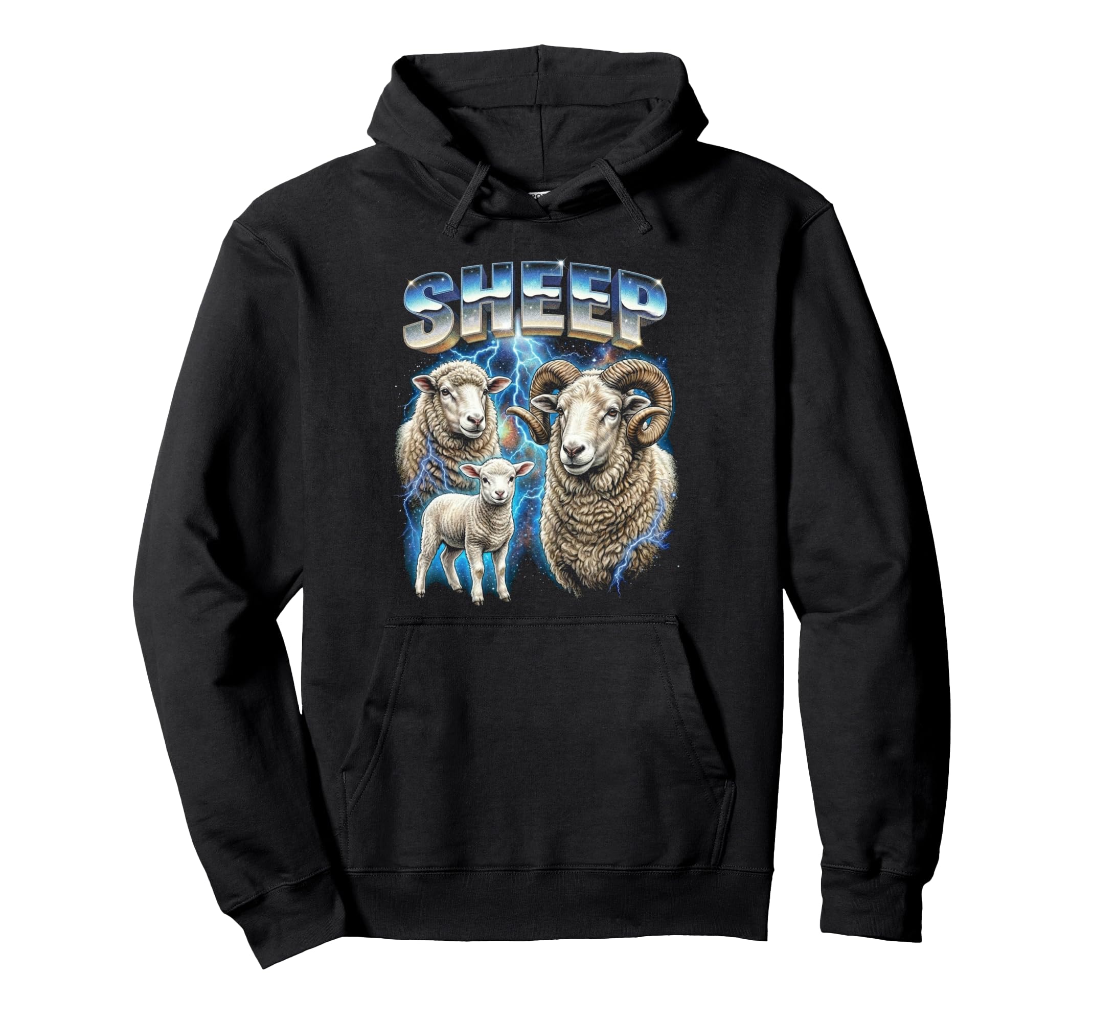 Sheep 80S Funny Sheep Lover 90S Hoodie - Novelty Apparel Unisex - T-Shirt, Sweatshirt, Hoodie