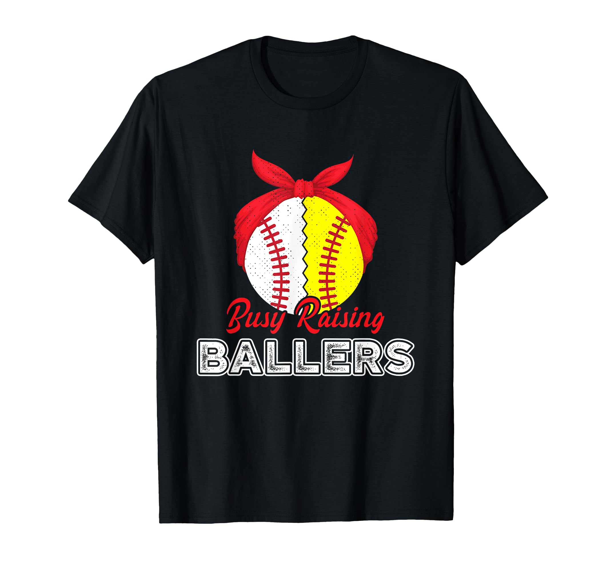 Busy Raising Ballers Mom Mother T-Shirt - Aesthetic Graphic for Adults - T-Shirt, Sweatshirt, Hoodie