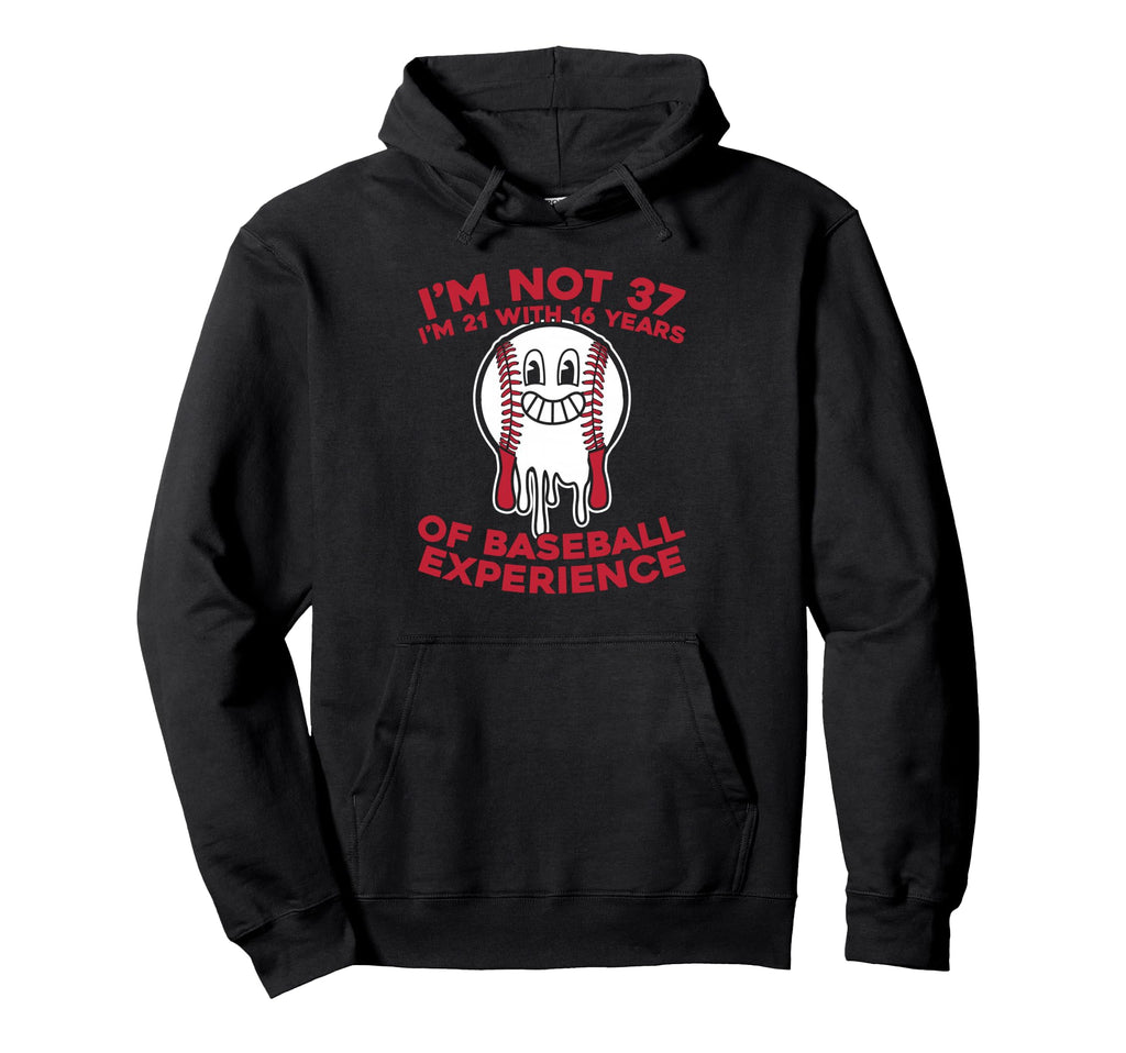 37 Years Old Baseballer Sport Player Hoodie - Graphic Print Unisex - T-Shirt, Sweatshirt, Hoodie