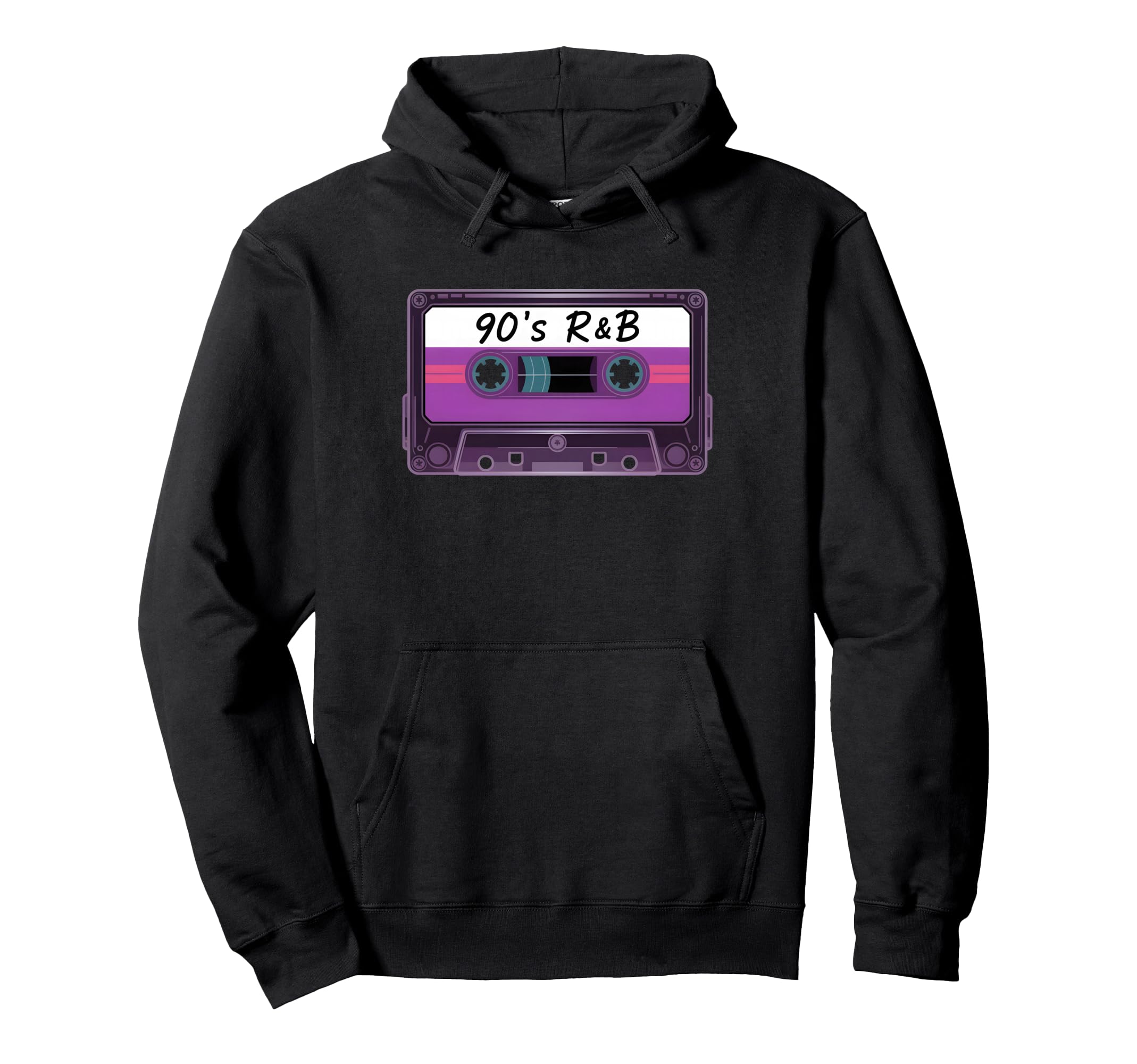 90S R B Cassette Tape Music Hoodie - Casual Everyday Wear Unisex - T-Shirt, Sweatshirt, Hoodie