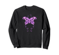 Fairycore Purple Y2K Butterfly Sweatshirt - Aesthetic Graphic Men Women - T-Shirt, Sweatshirt, Hoodie