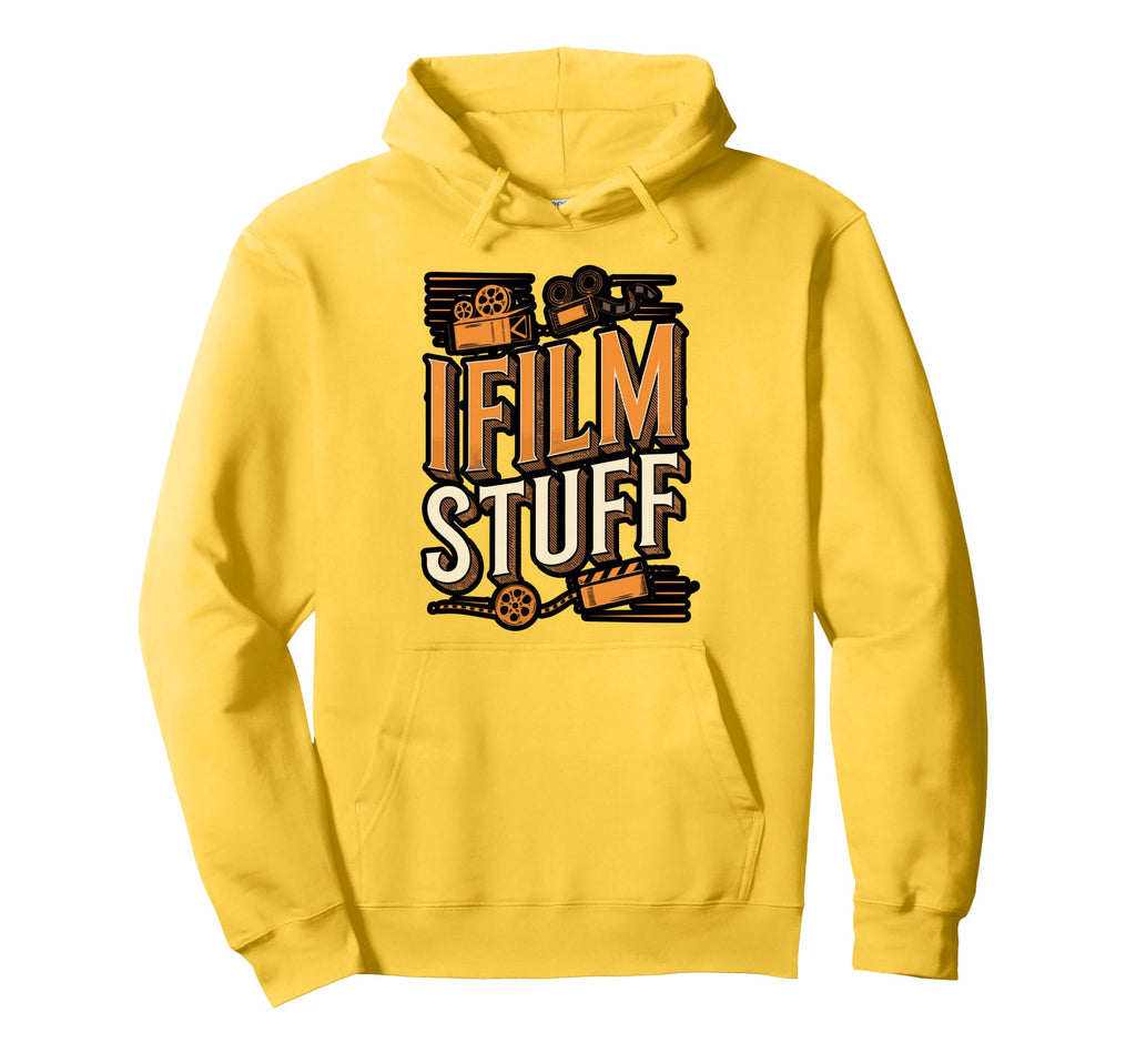 I Film Stuff Camera Hoodie - Graphic Print Unisex - T-Shirt, Sweatshirt, Hoodie