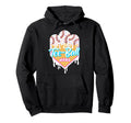 Ball Mom Tball Mama Ice Cream Drip Hoodie - Custom Art Print for Adults - T-Shirt, Sweatshirt, Hoodie