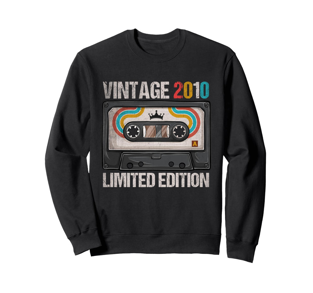 2010 Funny 15Th Birthday Cassette Sweatshirt - Graphic Print Men Women - T-Shirt, Sweatshirt, Hoodie