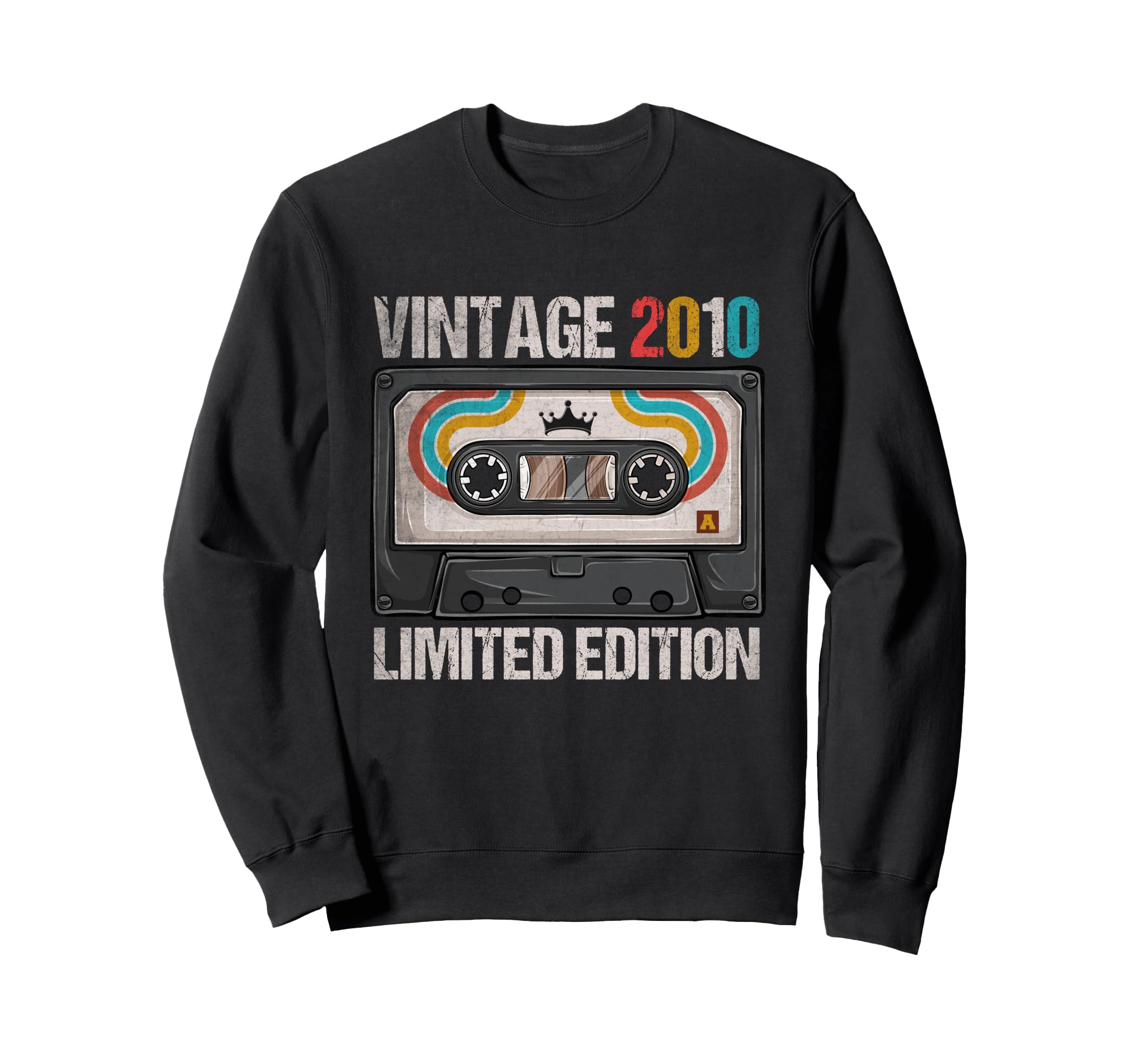 2010 Funny 15Th Birthday Cassette Sweatshirt - Graphic Print Men Women - T-Shirt, Sweatshirt, Hoodie
