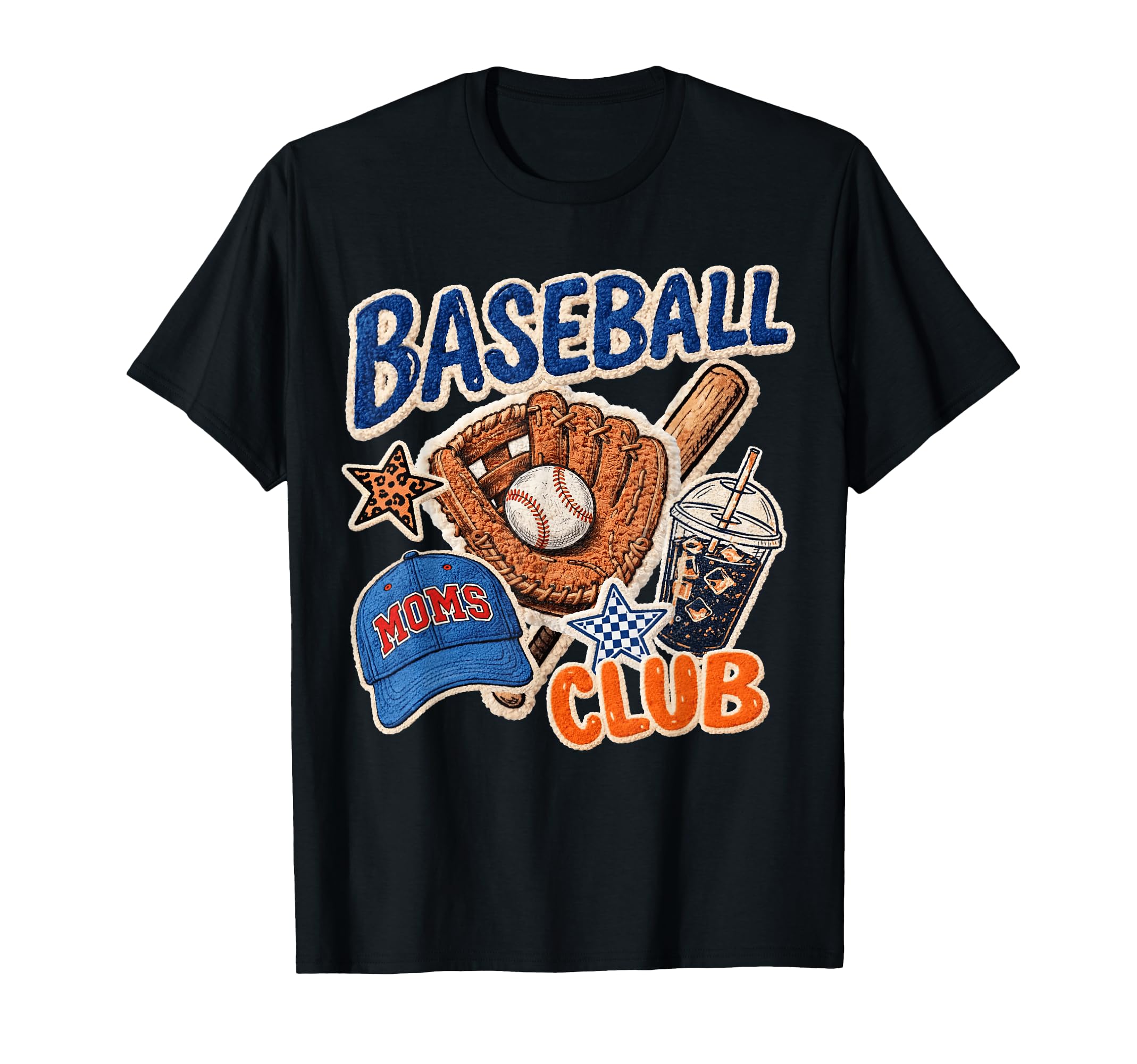 Baseball Moms Club Game Day Softball Mom T-Shirt - Graphic Print Men Women - T-Shirt, Sweatshirt, Hoodie