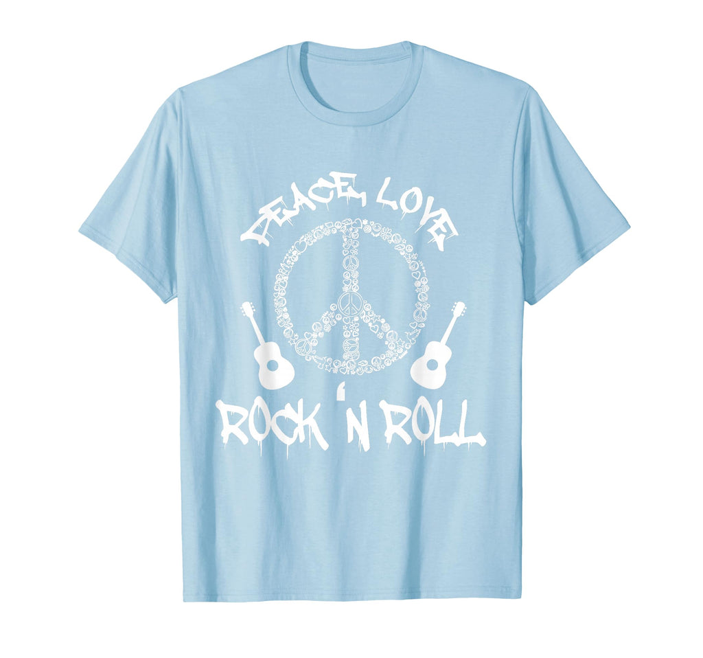 Funny Rock N Roll Gift Peace Love And T-Shirt - Novelty Apparel for Adults - T-Shirt, Sweatshirt, Hoodie